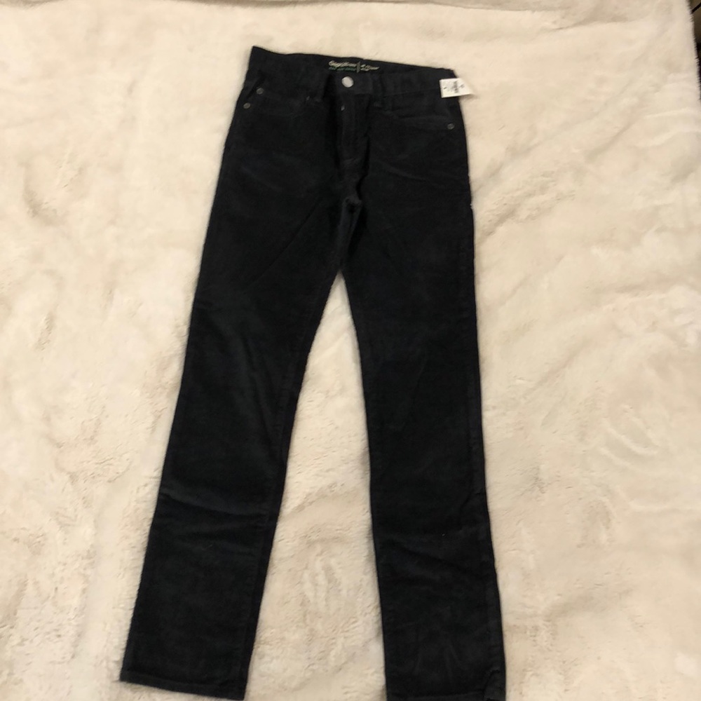 Black corduroy jeans